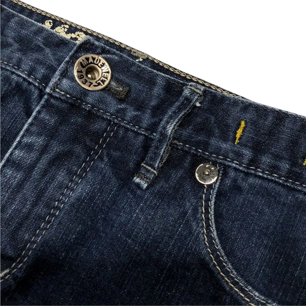 Madewell Skinny Jeans Low Rise Dark Wash Blue Denim Stretch 29 x 34 Act 32 x 33 - Picture 9 of 10